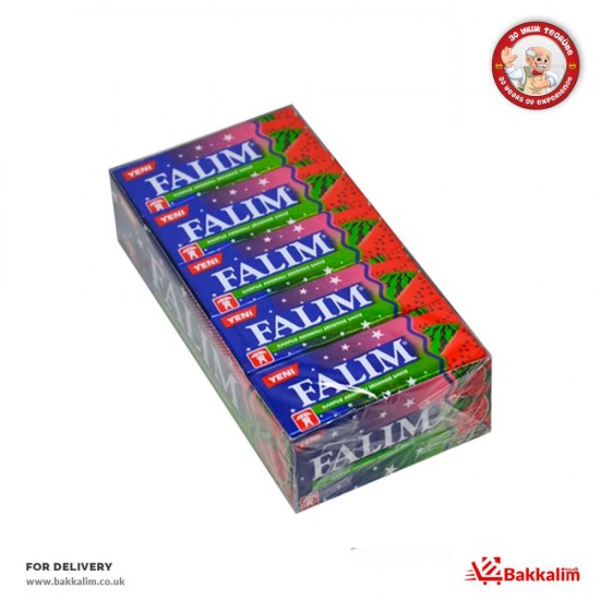 Falim 5 Pcs 20 Pack Chewing Gum Watermelon Flavoured - TURKISH ONLINE MARKET UK - £6.49