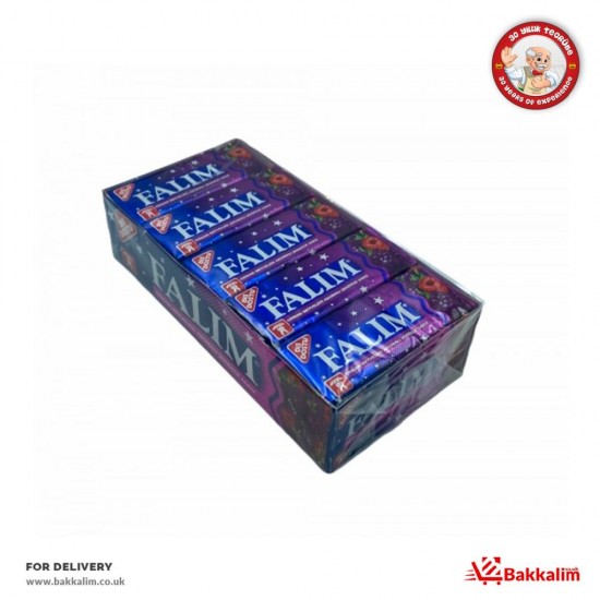 Falim 5 Pcs 20 Pack Forest Fruits Aromated Sugar Free Chewing Gum - TURKISH ONLINE MARKET UK - £6.49