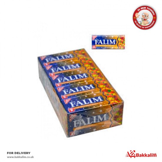 Falim 5 Pcs 20 Pack Mixed Fruit Aromated Sugar Free Chewing Gum - TURKISH ONLINE MARKET UK - £6.99