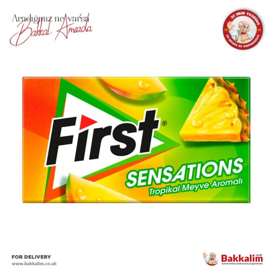 First Sensations 27 G Tropical Fruit Flavored Chewing Gum - TURKISH ONLINE MARKET UK - £0.99