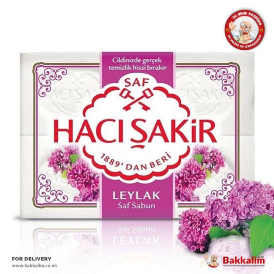 Haci Sakir 600 Gr 4 Pcs Lilac Soap - TURKISH ONLINE MARKET UK - £6.39