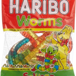 Haribi Worms Helal Gummy 160 G