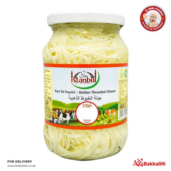 Istanbul 400 G Golden Threaded Cheese - TURKISH ONLINE MARKET UK - £7.19