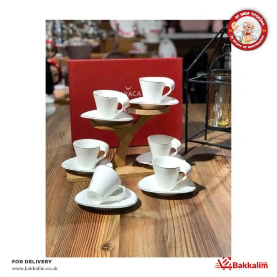 Karaca 6 Pcs Spire Espresso Cups Set Of - TURKISH ONLINE MARKET UK - £34.99