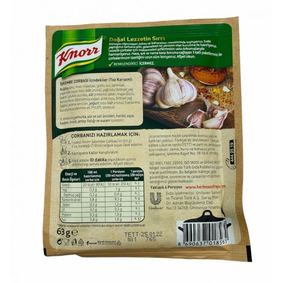 Knorr 65 Gr Tripe Soup - TURKISH ONLINE MARKET UK - £1.39