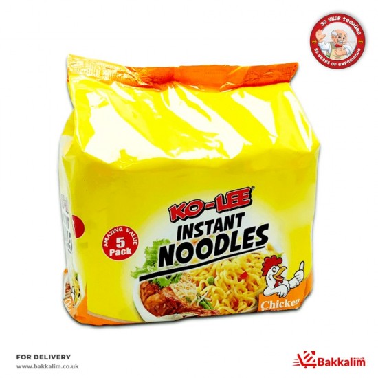 KoLee 350 Gr 5 Pack Instant  Noodles Chicken Flavour - TURKISH ONLINE MARKET UK - £1.99