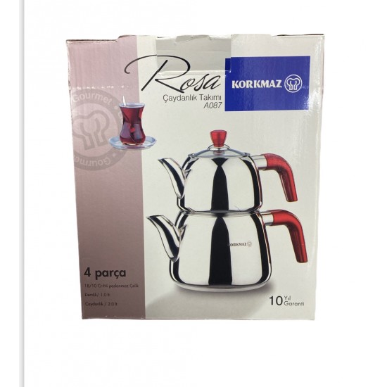 Korkmaz Rosa Tea Set A087 - TURKISH ONLINE MARKET UK - £49.99