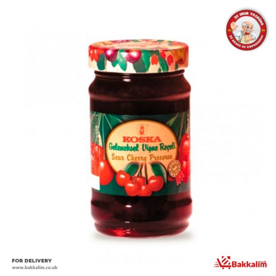 Koska 380 Gr Sour Cherry Preserve  Jam - TURKISH ONLINE MARKET UK - £2.39