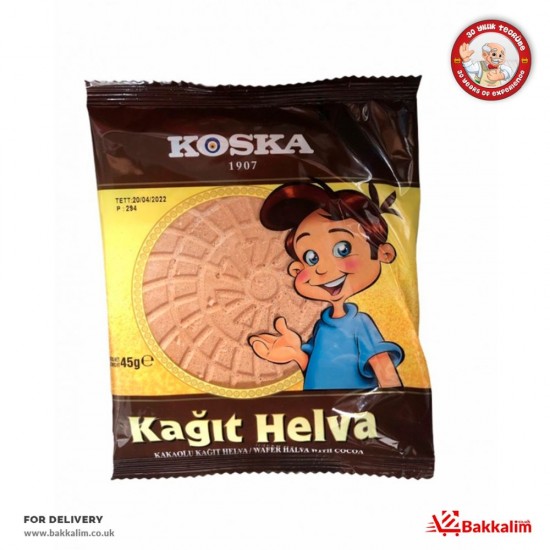 Koska 45 Gr Wafer Halva With Cocoa - TURKISH ONLINE MARKET UK - £0.59