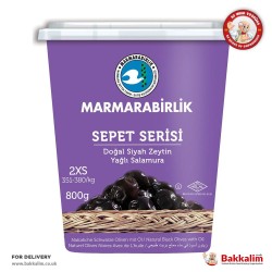 Marmarabirlik 800 Gr 2XS Sepet Serisi Yağlı Salamura Siyah Zeytin