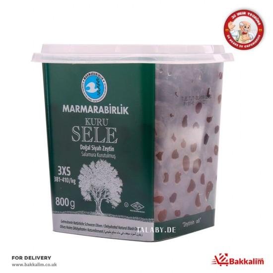 Marmarabirlik 800 Gr 3xS Dried Natural Black Olives - TURKISH ONLINE MARKET UK - £5.99