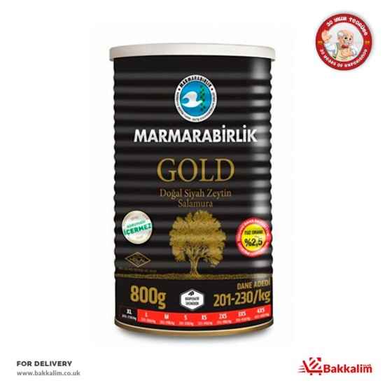 Marmarabirlik 800 Gr Gold XL Naturel Black Olives - TURKISH ONLINE MARKET UK - £7.99