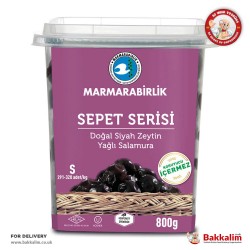 Marmarabirlik 800 Gr S Sepet Serisi Yağlı Salamura Siyah Zeytin