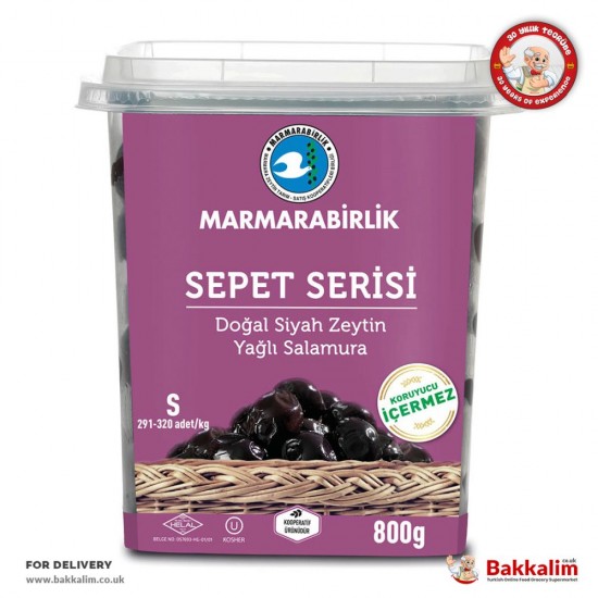 Marmarabirlik 800 Gr S Sepet Serisi Yağlı Salamura Siyah Zeytin - TURKISH ONLINE MARKET UK - £4.99