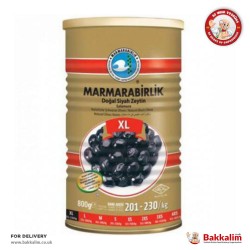 Marmarabirlik Mega 800 Gr XL Gemlik Naturel Black Olives 