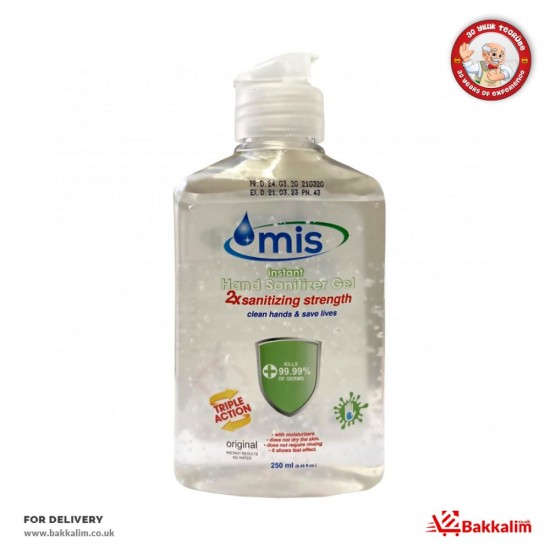 Mis Antibakteriyel 250 Ml  (%70 Alkol) El Dezenfektan Jel - TURKISH ONLINE MARKET UK - £0.99