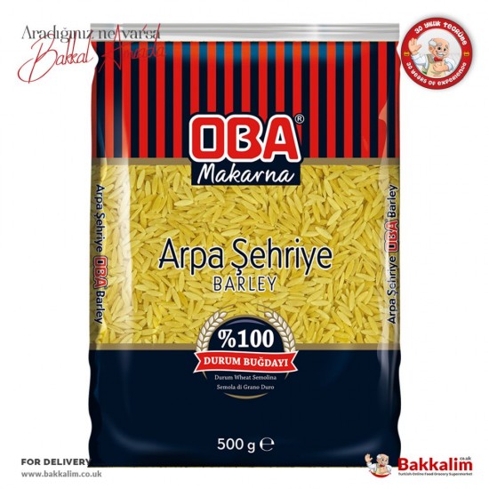 Oba Arpa Sehriye Barley 400 G - TURKISH ONLINE MARKET UK - £0.89