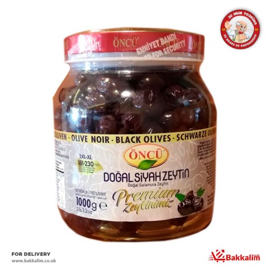 Oncu 1000 Gr Premium Naturel Black Olives - TURKISH ONLINE MARKET UK - £11.99