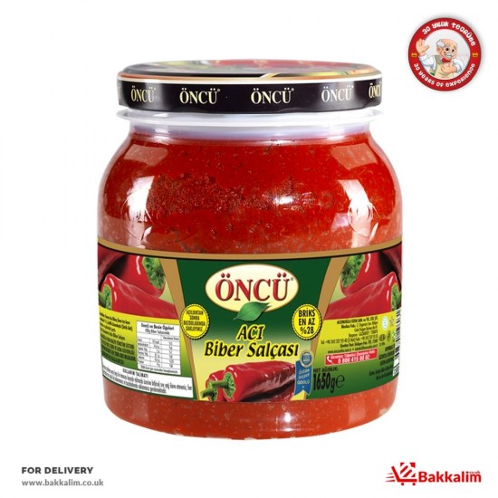 Oncu 1650 Gr Hot Pepper Paste - TURKISH ONLINE MARKET UK - £10.99