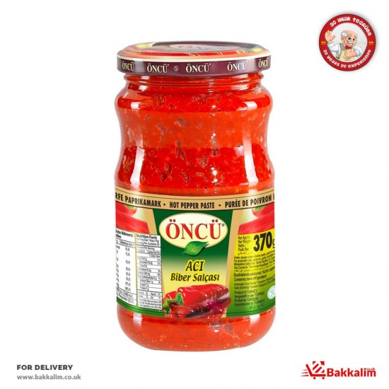 Oncu 370 Gr Hot Pepper Paste - TURKISH ONLINE MARKET UK - £3.49