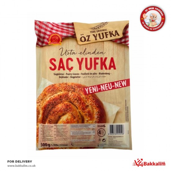 Oz Yufka 500 Gr 4 Pcs  Flat Type Fillo Pastry - TURKISH ONLINE MARKET UK - £2.99