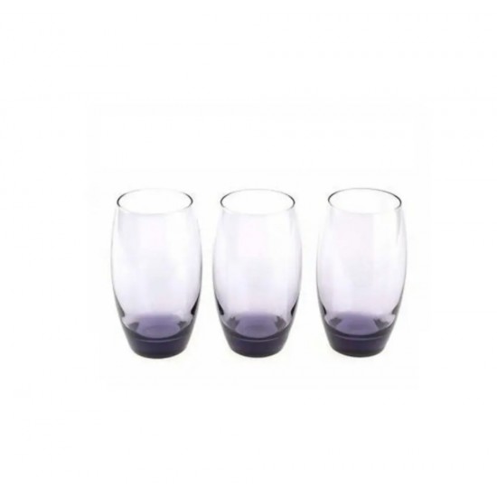 Pasabahce Barrel 3 Pieces Glasses Lila Colour - TURKISH ONLINE MARKET UK - £2.99