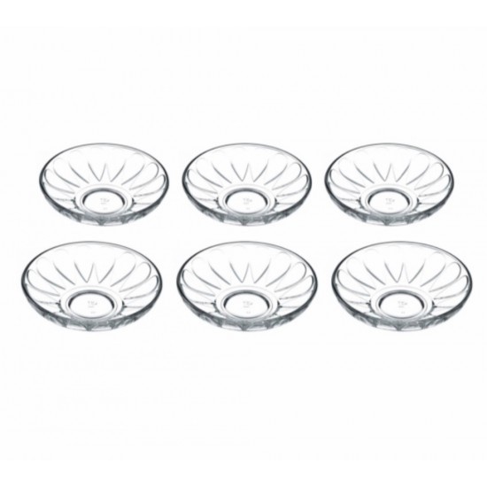 Pasabahce Saucer X6 Set 54451 - TURKISH ONLINE MARKET UK - £5.49