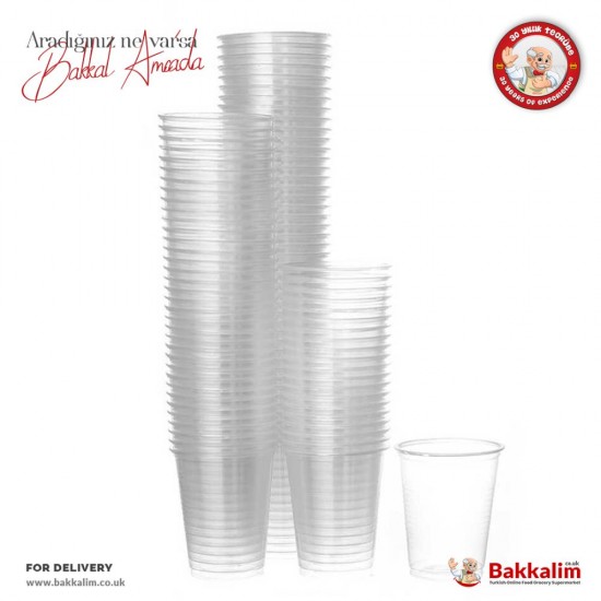 Plastic Cup 80 Pieces Premium - TURKISH ONLINE MARKET UK - £3.99