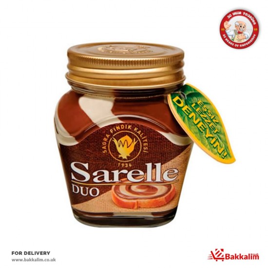 Sarelle 350 Gr Duo Hazelnut Sread With Milk And Cocoa - TURKISH ONLINE MARKET UK - £5.59