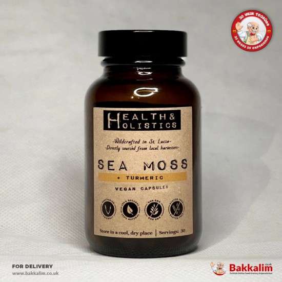 Sea Moss 60 Pcs Turmeric Capsules - TURKISH ONLINE MARKET UK - £24.99