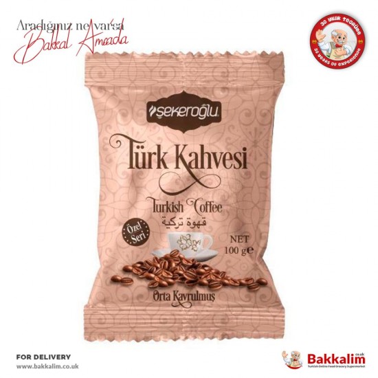 Şekeroğlu 100 Gr Türk Kahvesi Orta Kavrulmuş - TURKISH ONLINE MARKET UK - £1.19