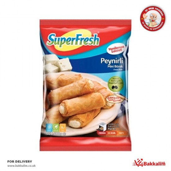 Superfresh 500 Gr Mini Rolls With Cheese - TURKISH ONLINE MARKET UK - £3.89