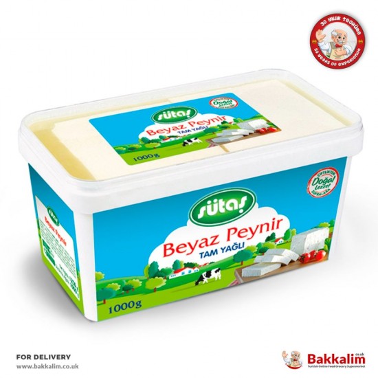 Sütaş 1000 Gr Tam Yağlı Beyaz Peynir - TURKISH ONLINE MARKET UK - £11.99