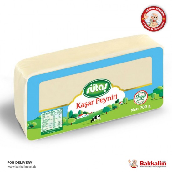 Sutas Kashkaval Cheese 700 G - TURKISH ONLINE MARKET UK - £12.59