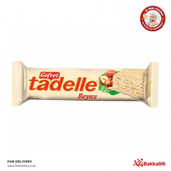 Tadelle 30 Gr Beyaz Çikolata Kaplı Fındık Kremalı Gofret - TURKISH ONLINE MARKET UK - £0.69