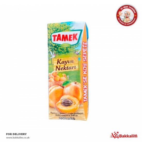 Tamek 200 Ml Apricot Fruit Juice - TURKISH ONLINE MARKET UK - £0.49