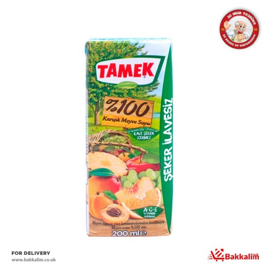 Tamek 200 Ml Mix Fruit Juice - TURKISH ONLINE MARKET UK - £0.49