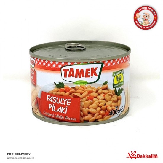 Tamek 400 Gr Cooked White Beans - TURKISH ONLINE MARKET UK - £2.89