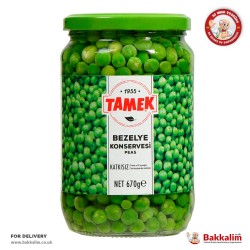 Tamek Net 670 Gr Pure Can Of Green Peas