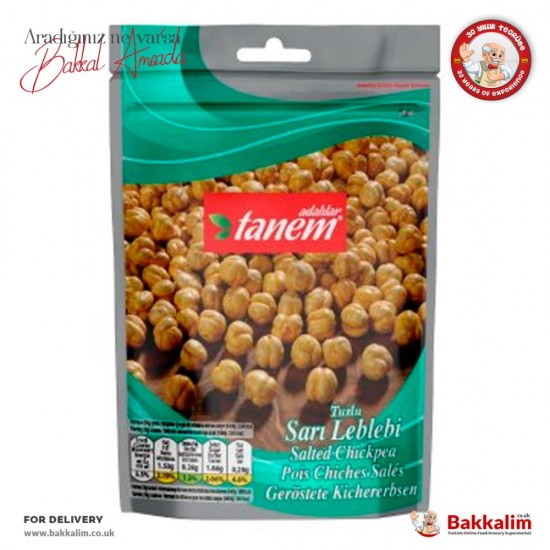 Tanem 150 G Yellow Chickpeas Salted And Roasted - TURKISH ONLINE MARKET UK - £1.39