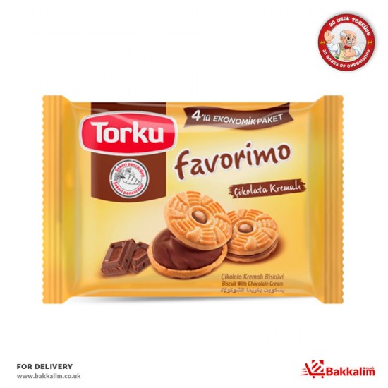 Torku 244 Gr 4 Pcs Biscuit With Chocolate Cream - TURKISH ONLINE MARKET UK - £1.99
