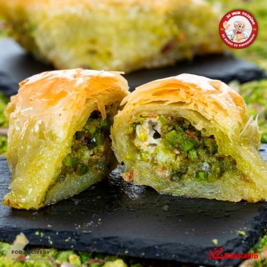 Traditional 500 Gr Turkish Sobiyet Pistachio Baklava - TURKISH ONLINE MARKET UK - £16.99