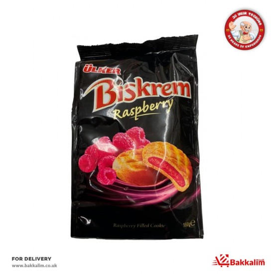 Ülker 160 Gr Biskrem Ahududu Dolgulu Kurabiye - TURKISH ONLINE MARKET UK - £1.09