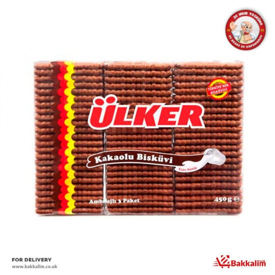 Ulker 450 Gr Petibor 3 Pcs  Biscuits With Cocoa - TURKISH ONLINE MARKET UK - £3.39