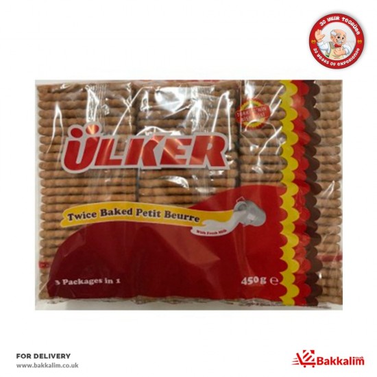 Ülker 450 Gr 3 Adet  İki Kere Fırınlanmş Pötibör Bisküvi - TURKISH ONLINE MARKET UK - £1.79