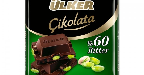 Ulker 65 Gr 60 Bitter Dark Chocolate With Pistachio Ülker