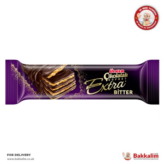 Ulker Cikolatali Gofret 45 Gr Extra Bitter Chocolate Wafer - TURKISH ONLINE MARKET UK - £1.29