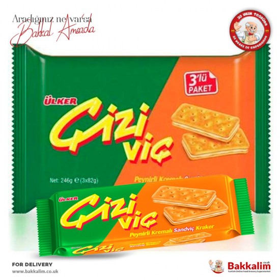 Ulker Cizi Vic 270 Gr Cheese Cream With Sandwich Cracker Multipack - TURKISH ONLINE MARKET UK - £2.89