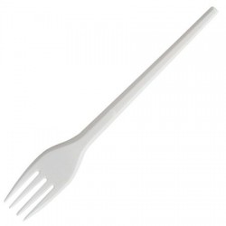 White Plastic Forks Heavy Duty 100pcs