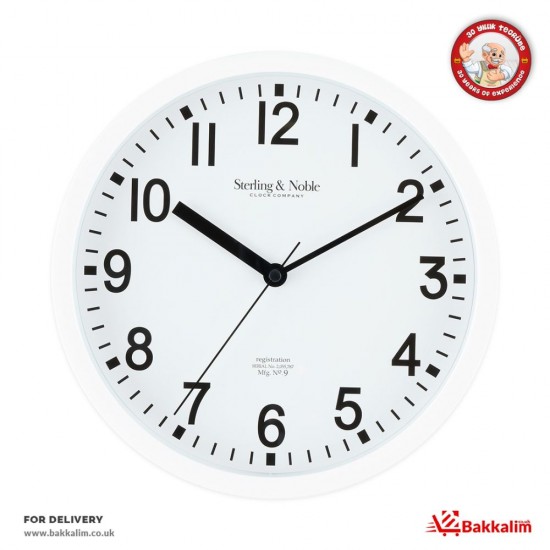 White Wall Clock - TURKISH ONLINE MARKET UK - £9.99